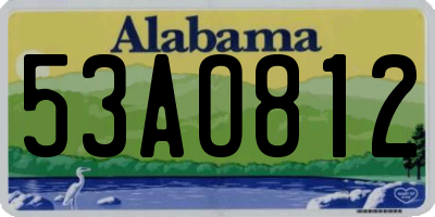 AL license plate 53AO812