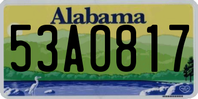 AL license plate 53AO817