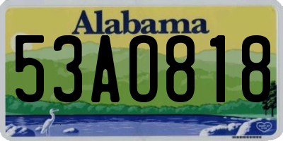 AL license plate 53AO818