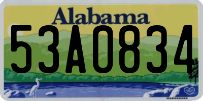 AL license plate 53AO834