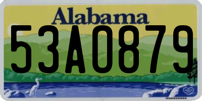 AL license plate 53AO879