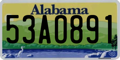 AL license plate 53AO891