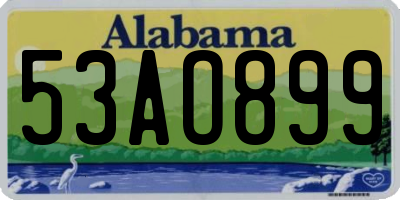 AL license plate 53AO899
