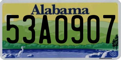 AL license plate 53AO907