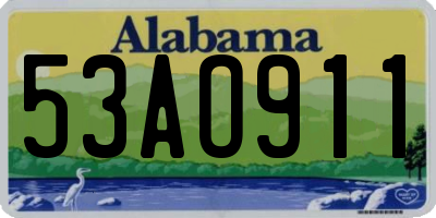 AL license plate 53AO911