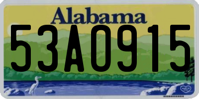 AL license plate 53AO915