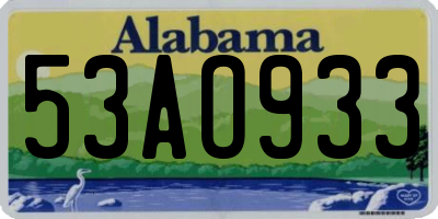 AL license plate 53AO933
