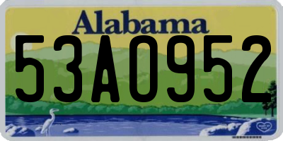 AL license plate 53AO952