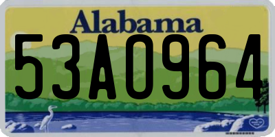 AL license plate 53AO964