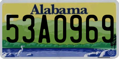 AL license plate 53AO969