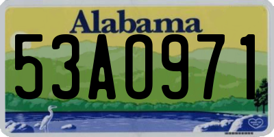 AL license plate 53AO971