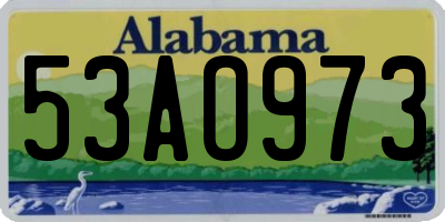 AL license plate 53AO973