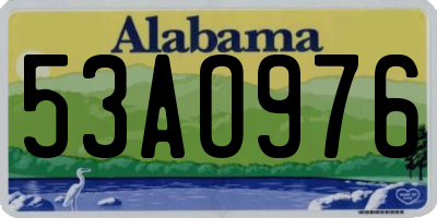 AL license plate 53AO976