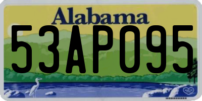 AL license plate 53AP095