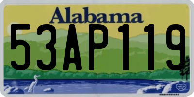 AL license plate 53AP119