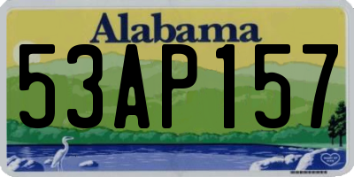 AL license plate 53AP157