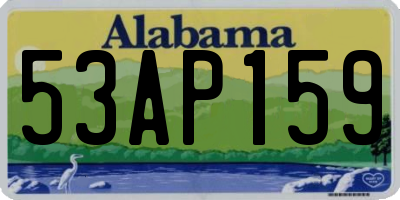 AL license plate 53AP159