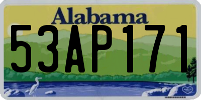 AL license plate 53AP171