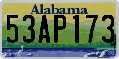 AL license plate 53AP173
