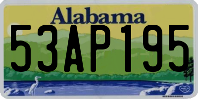 AL license plate 53AP195