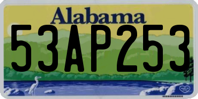 AL license plate 53AP253