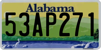 AL license plate 53AP271
