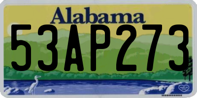 AL license plate 53AP273