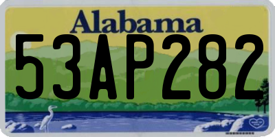 AL license plate 53AP282