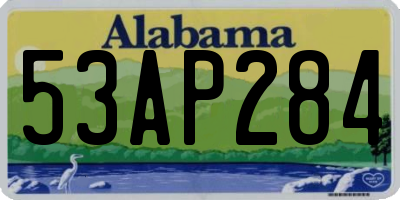 AL license plate 53AP284