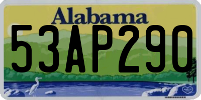 AL license plate 53AP290