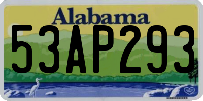 AL license plate 53AP293