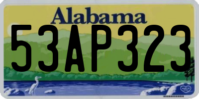 AL license plate 53AP323