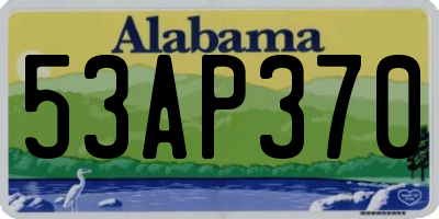 AL license plate 53AP370