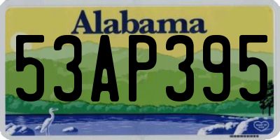AL license plate 53AP395