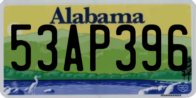 AL license plate 53AP396