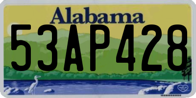 AL license plate 53AP428
