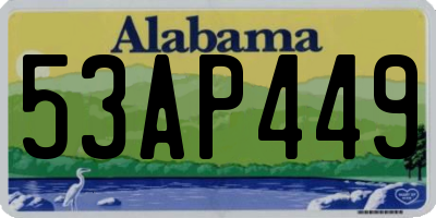 AL license plate 53AP449