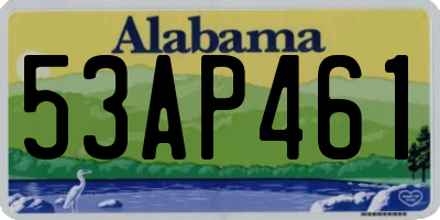 AL license plate 53AP461