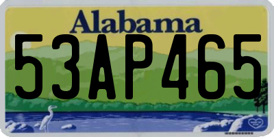 AL license plate 53AP465