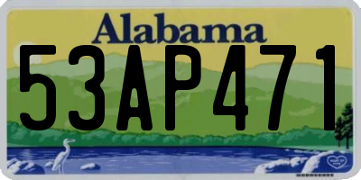 AL license plate 53AP471
