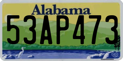 AL license plate 53AP473