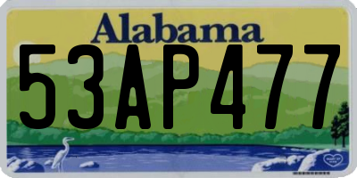 AL license plate 53AP477