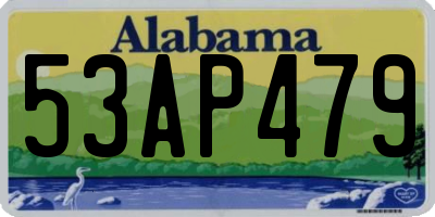 AL license plate 53AP479