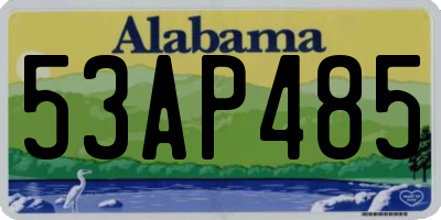AL license plate 53AP485