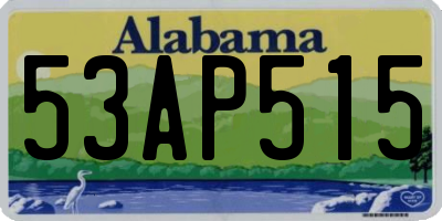 AL license plate 53AP515
