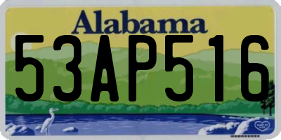 AL license plate 53AP516
