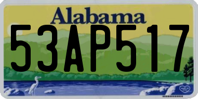 AL license plate 53AP517