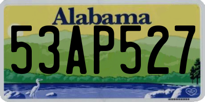 AL license plate 53AP527