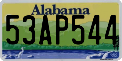 AL license plate 53AP544