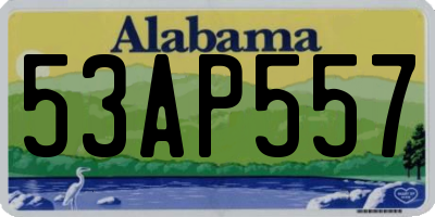AL license plate 53AP557